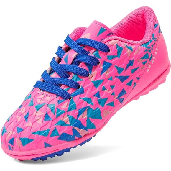 DREAM PAIRS Indoor Turf Soccer Shoes: Boys & Girls Lace-Up Cleats, SZ 6 - Picture 1 of 12